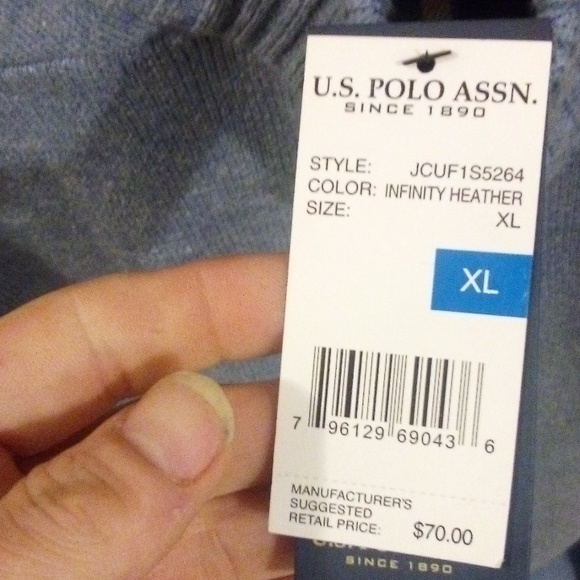 Blue, black and white U.S polo assn. X-large sweater - Picture 3 of 4